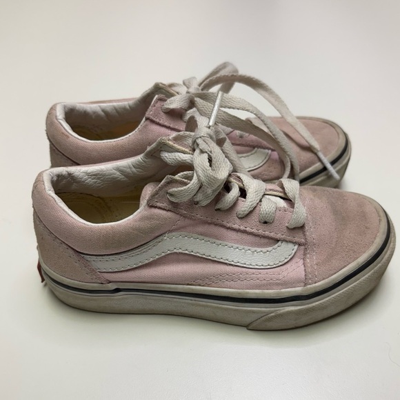 Vans Toddler Girls 11 Pink Classic Off The Wall Old Skool Shoe Sneaker Lace Up - Picture 4 of 10